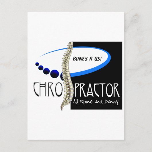 KNOCHEN ODER US-CHIROPRAKTOR - ALLE SPINE UND DAND POSTKARTE (Vorderseite)