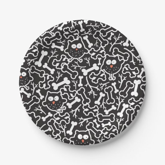 Knochen Pappteller (Vorderseite)