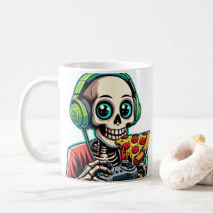 Knochen, Pizza und Spiele: Wenn ein Skelett weiß Kaffeetasse