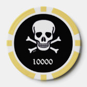 Knochen-Poker-Chip 10000 Pokerchips (Vorderseite)