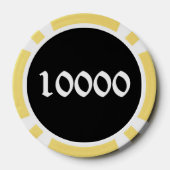 Knochen-Poker-Chip 10000 Pokerchips (Rückseite)