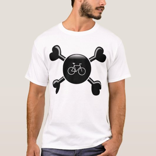 Knochen-Radfahren T-Shirt (Vorderseite)