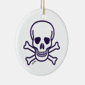 Knochen rund um die Keramik Ornament (Rechts)