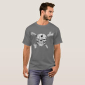 Knochen-Schädel 2 T-Shirt (Vorne ganz)
