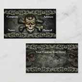 Knochen-Schädel-Visitenkarte Visitenkarte (Vorne/Hinten)