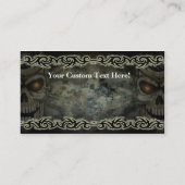 Knochen-Schädel-Visitenkarte Visitenkarte (Rückseite)