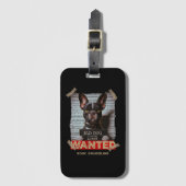 Knochen Schmuggel Böser Hund: Das Boston Terrier M Gepäckanhänger (Vorderseite Vertikal)
