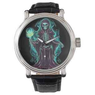 Knochen-Sensenmann Armbanduhr