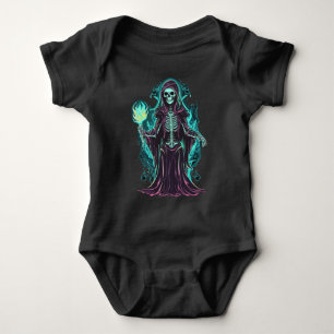 Knochen-Sensenmann Baby Strampler