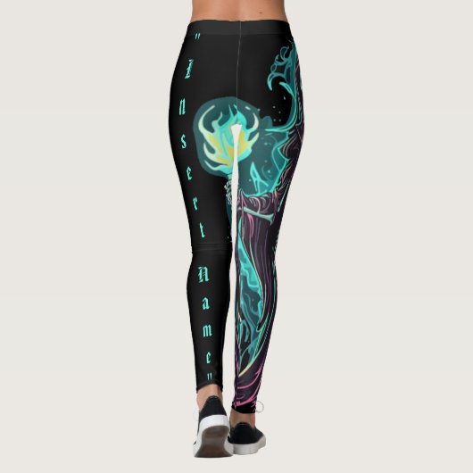 Knochen-Sensenmann Leggings (Rückseite)