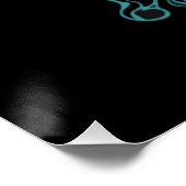 Knochen-Sensenmann Poster (Ecke)