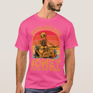 Knochen sind ihr Geld, so sind die Würmer Retro-Sk T-Shirt