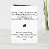 Knochen-tiefe Schönheit Karte (Rückseite)