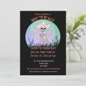 Knochen, um frei Halloween zu sein Einladung (Stehend Vorderseite)