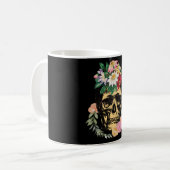 Knochen und Blume Kaffeetasse (Vorderseite Links)