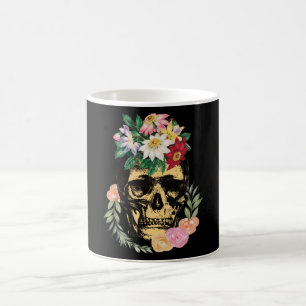 Knochen und Blume Kaffeetasse
