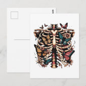 Knochen und Botanik Postkarte (Vorne/Hinten)
