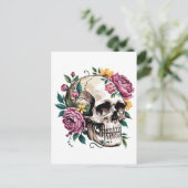 Knochen und Botanik Postkarte (Stehend Vorderseite)