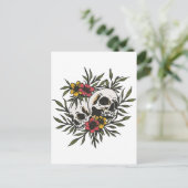 Knochen und Botanik Postkarte (Stehend Vorderseite)