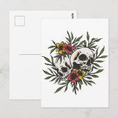 Knochen und Botanik Postkarte (Vorne/Hinten)
