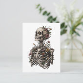 Knochen und Botanik Postkarte (Stehend Vorderseite)