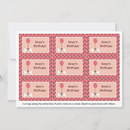 Knochen-und Einladung (Vorderseite)