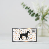 Knochen und Klauen | QR-Code-Visitenkarte Visitenkarte (Stehend Vorderseite)