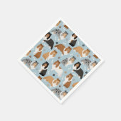 Knochen und Klauen Serviette (Ecke)