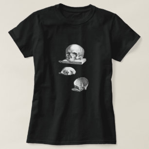Knochen und Schädel Zeichnend Anatomie T-Shirt