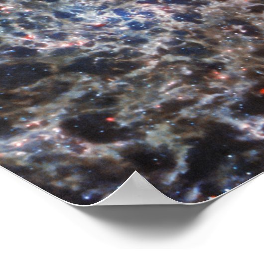 Knochen von Galaxy IC5332 von JWST Poster (Ecke)