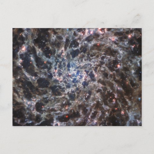 Knochen von Galaxy IC5332 von JWST Postkarte (Vorderseite)