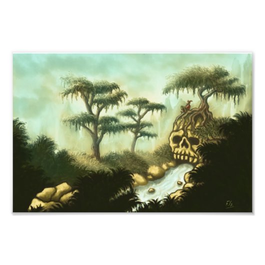 Knochen von Riesenfantasy-Foto drucken Fotodruck (Vorne)