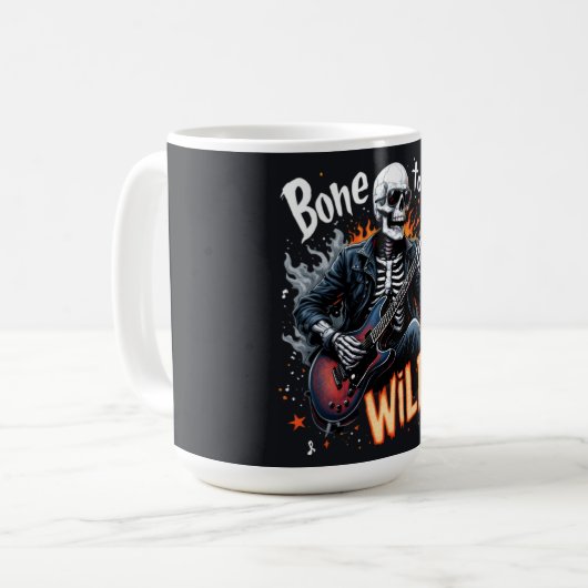 Knochen zu freier Skeletton-Tasse Kaffeetasse (Vorderseite Links)