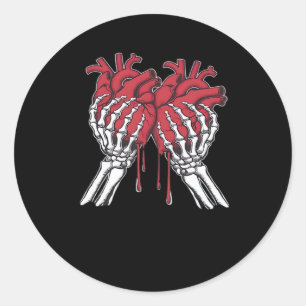 Knochen zu Ihrem Valentine - Valentinstag Funny s Runder Aufkleber