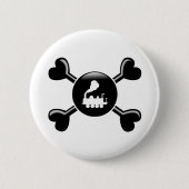 Knochen-Züge Button (Vorderseite)