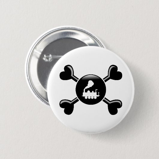 Knochen-Züge Button (Vorne & Hinten)