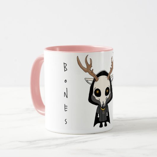 Knochen Zwei-Tone-Tasse Tasse (Vorderseite Links)