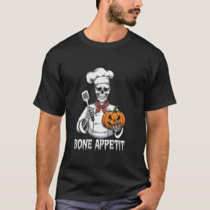 Knochenappetit Skeleton Halloween Cook Skelettkost T-Shirt