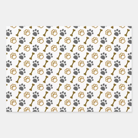 Knochenbälle und das beste Friend-Muster Geschenkpapier Set (Vorderseite 3)