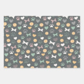 Knochenbälle und das beste Friend-Muster Geschenkpapier Set (Vorderseite)