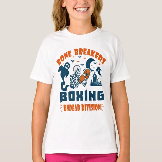 Knochenbrecher Boxing untote Division T-Shirt (Vorderseite)