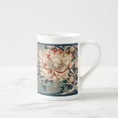 KNOCHENCHINA TASSE: WILLIAM MORRIS : HONEYSUCKLE PORZELLANTASSE (Rechts)
