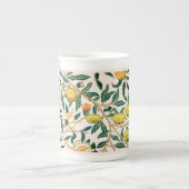 KNOCHENCHINA TASSE: WILLIAM MORRIS : POMEGRANATE PORZELLANTASSE (Vorderseite)