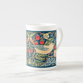KNOCHENCHINA TASSE: WILLIAM MORRIS STRAWBERRY THIE PORZELLANTASSE