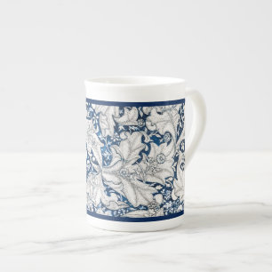 KNOCHENCHINA TASSE: WILLIAM MORRIS : WALLFLOWER PORZELLANTASSE