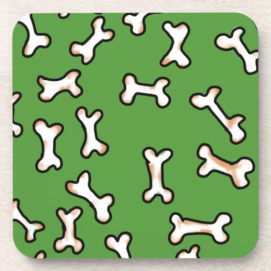 Knochendesign Getränkeuntersetzer (Vorderseite)