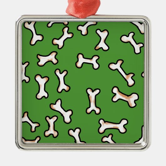 Knochendesign Ornament Aus Metall (Vorne)