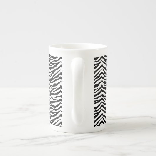 Knochenerkrankung Tasse Zebra Print Bone China Tas (Rückseite)
