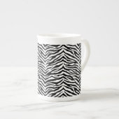Knochenerkrankung Tasse Zebra Print Bone China Tas (Vorderseite Rechts)