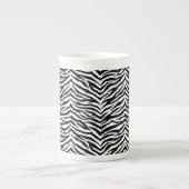 Knochenerkrankung Tasse Zebra Print Bone China Tas (Vorderseite)